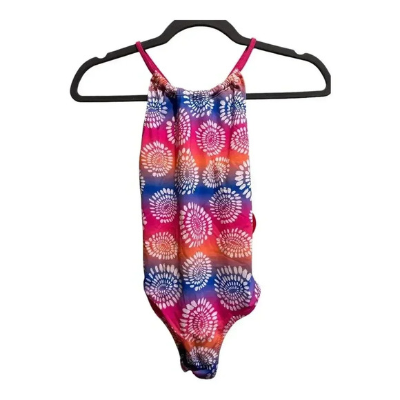 NWT Hatley Girls Eyelash Mandala One-Piece Swimsuit | Size 8 - Picture 1 of 5